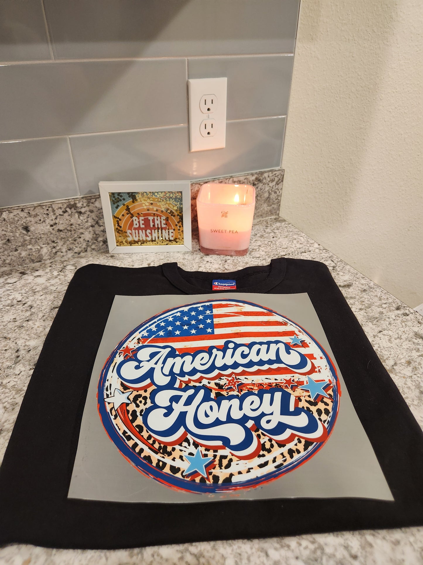 Custom " American Honey" DTF Transfer