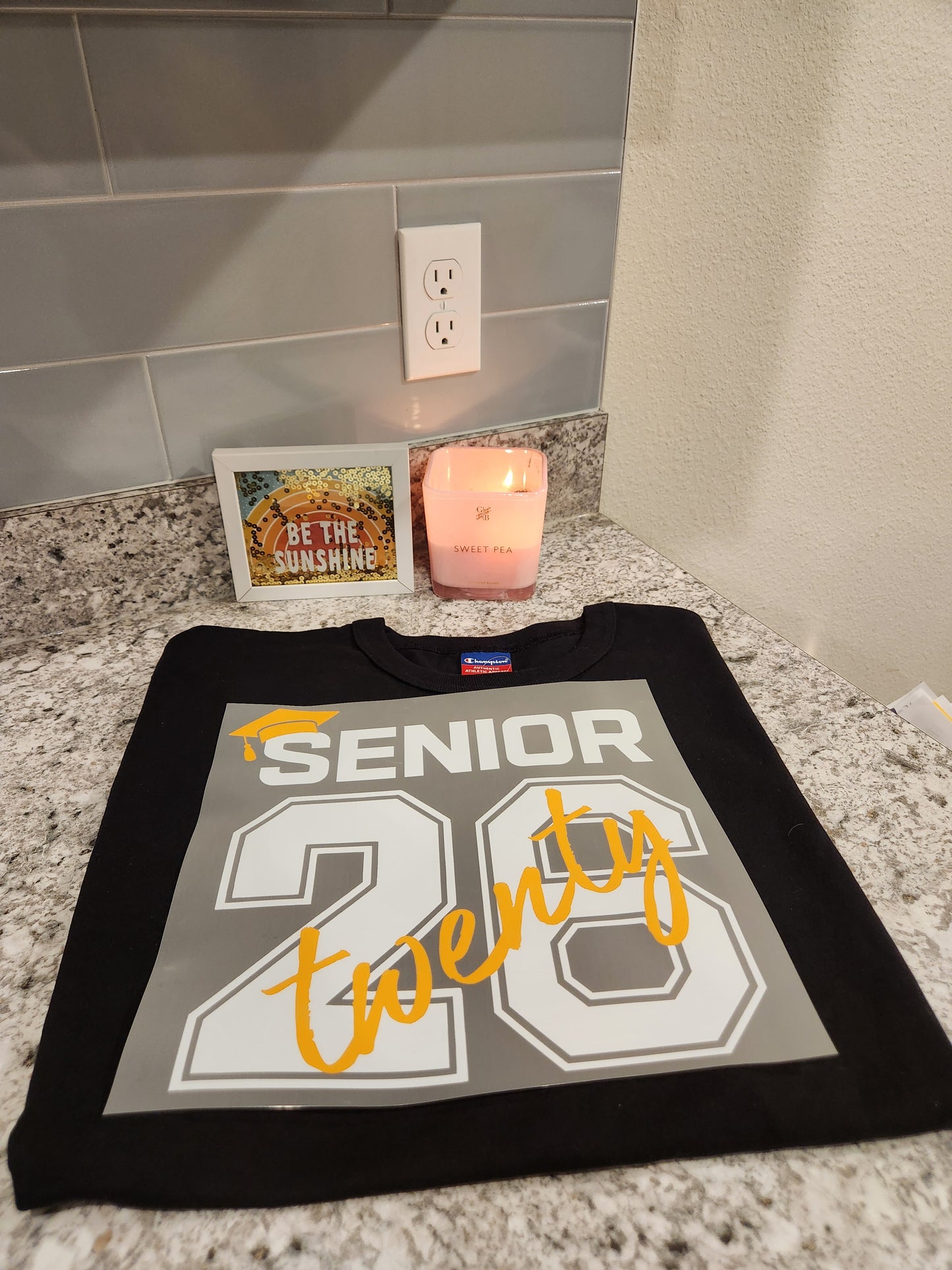 Custom "Senior 26 Yellow" DTF Transfer
