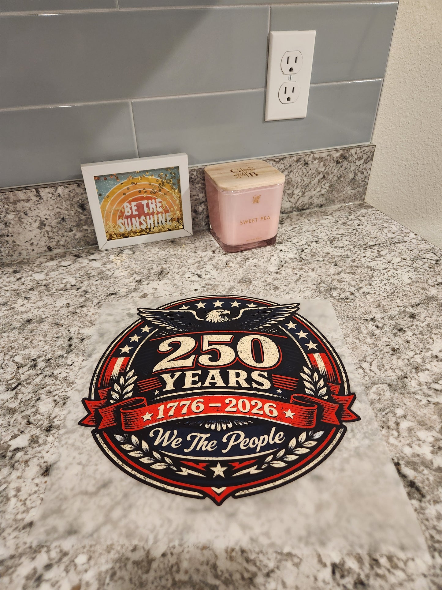Custom DTF Transfer " 250 Years patriotic Transfer"