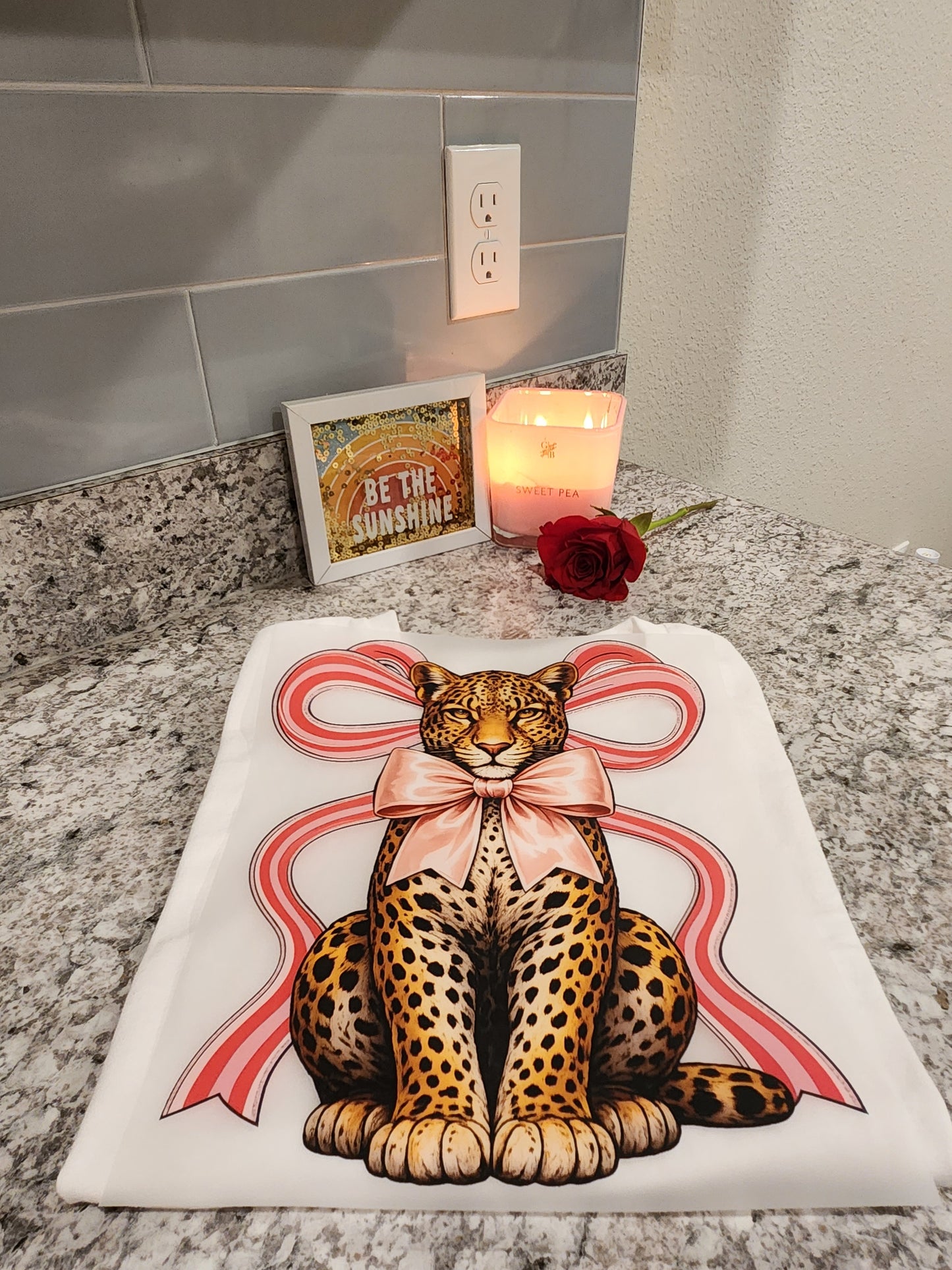 Coquette Leopard Bow DTF Transfer- Customize Apparel