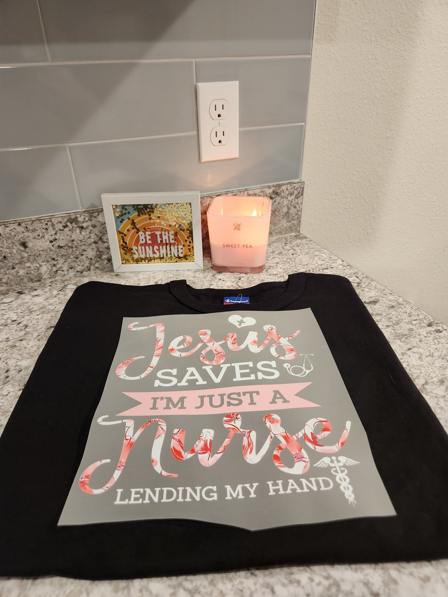 Custom "Jesus Saves" DTF Transfer