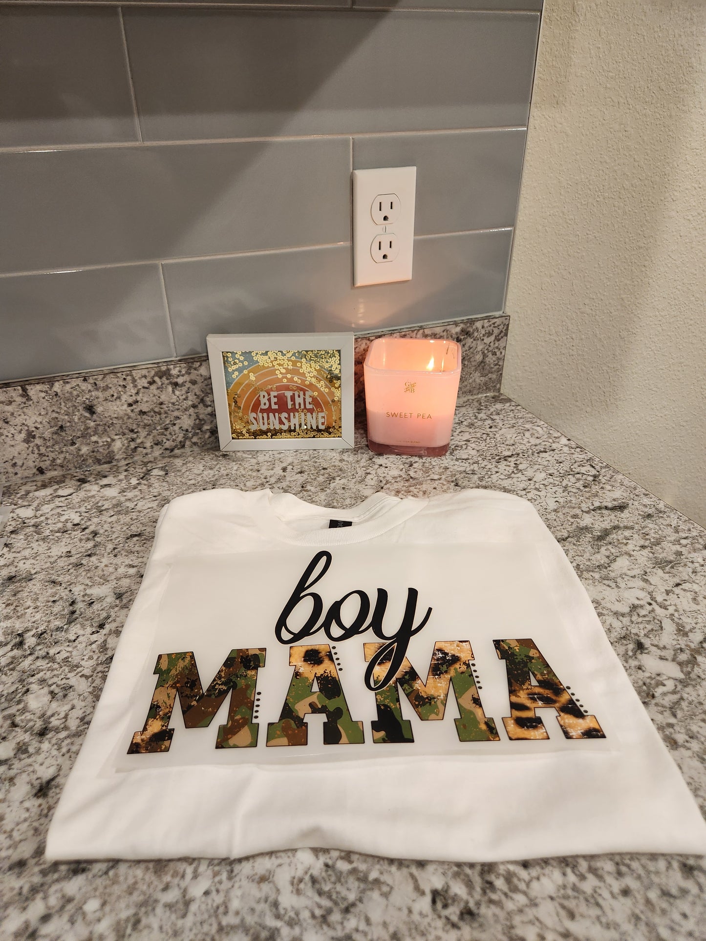 Custom "Boy Mama" DTF Transfer