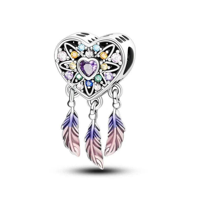Hot Sale 925 Sterling Silver Charms Beads for Women - Perfect Fit for Pandora Bracelets, Fashionable Jewelry Pendant