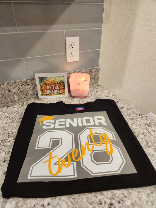 Custom "Senior 26 Yellow" DTF Transfer