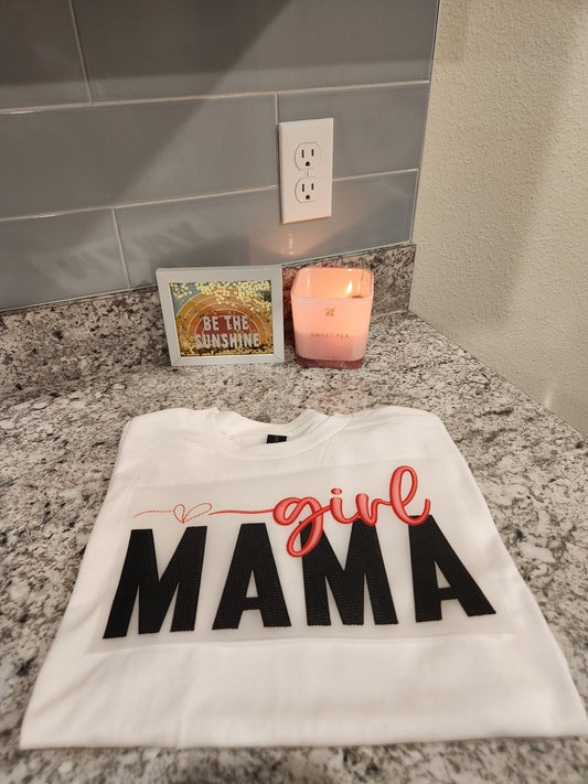 Custom "Girl Mama" DTF Transfer