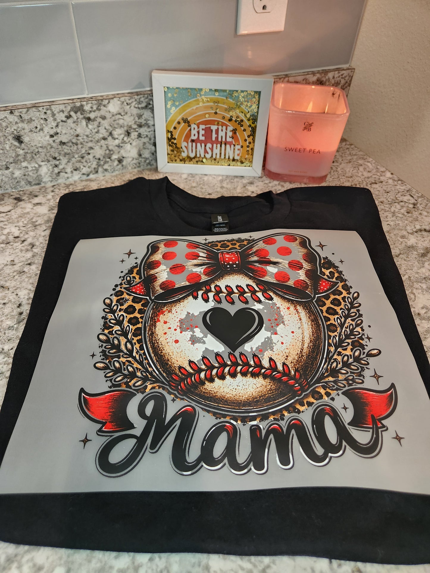 Custom DTF Transfer "Baseball Mom"