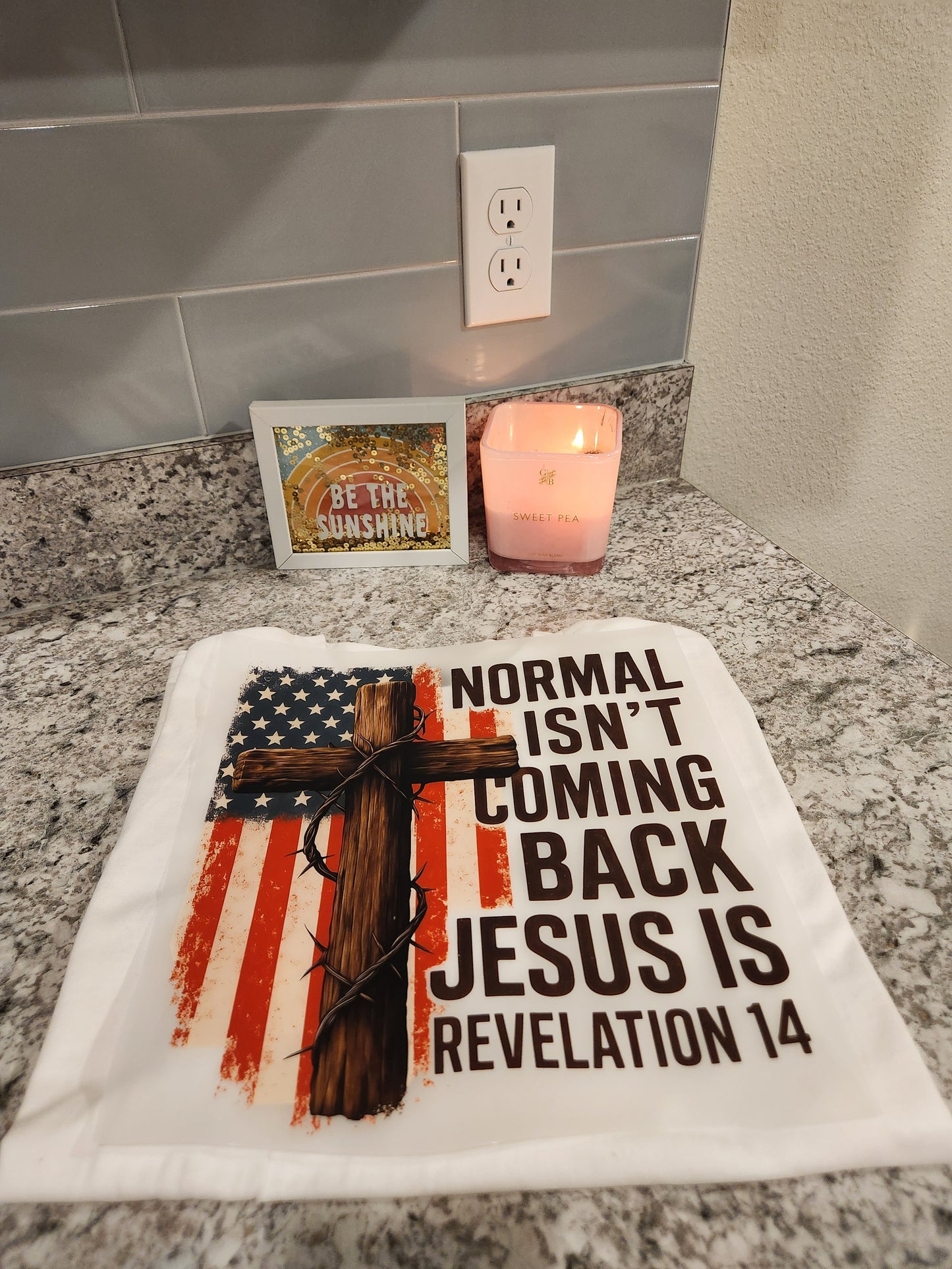 Custom " Normal isn't coming back Jesus Is" DTF Transfer