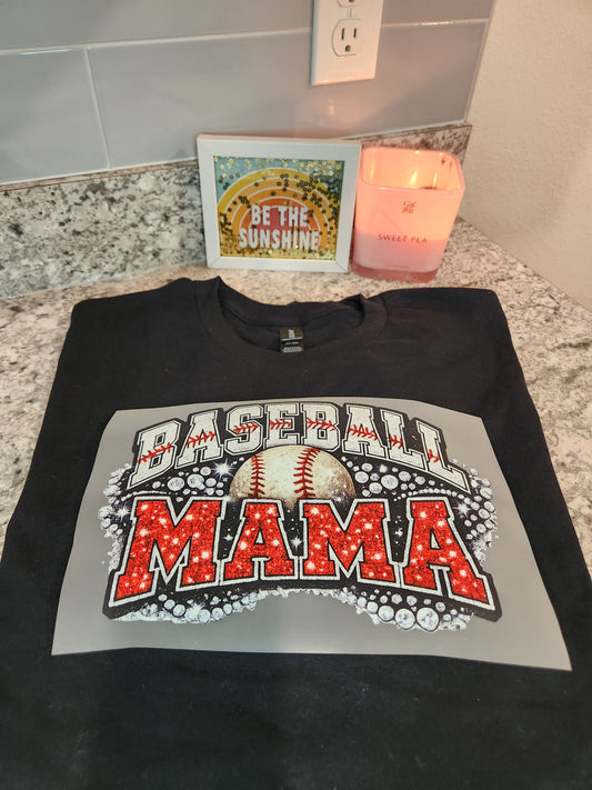 Custom DTF Transfer  "Baseball Mom"